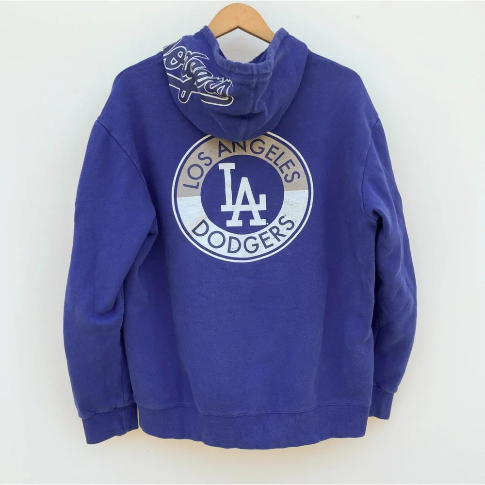 Dodgers Mitchell Ness‎ 100 Years Sweatshirt Hoodie Embroidered Patches 88 Series